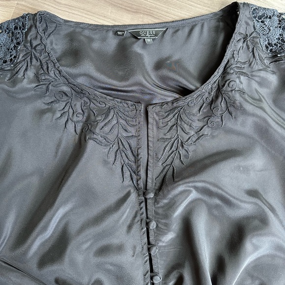 Guess - Black Vintage Blouse - Picture 2 of 8